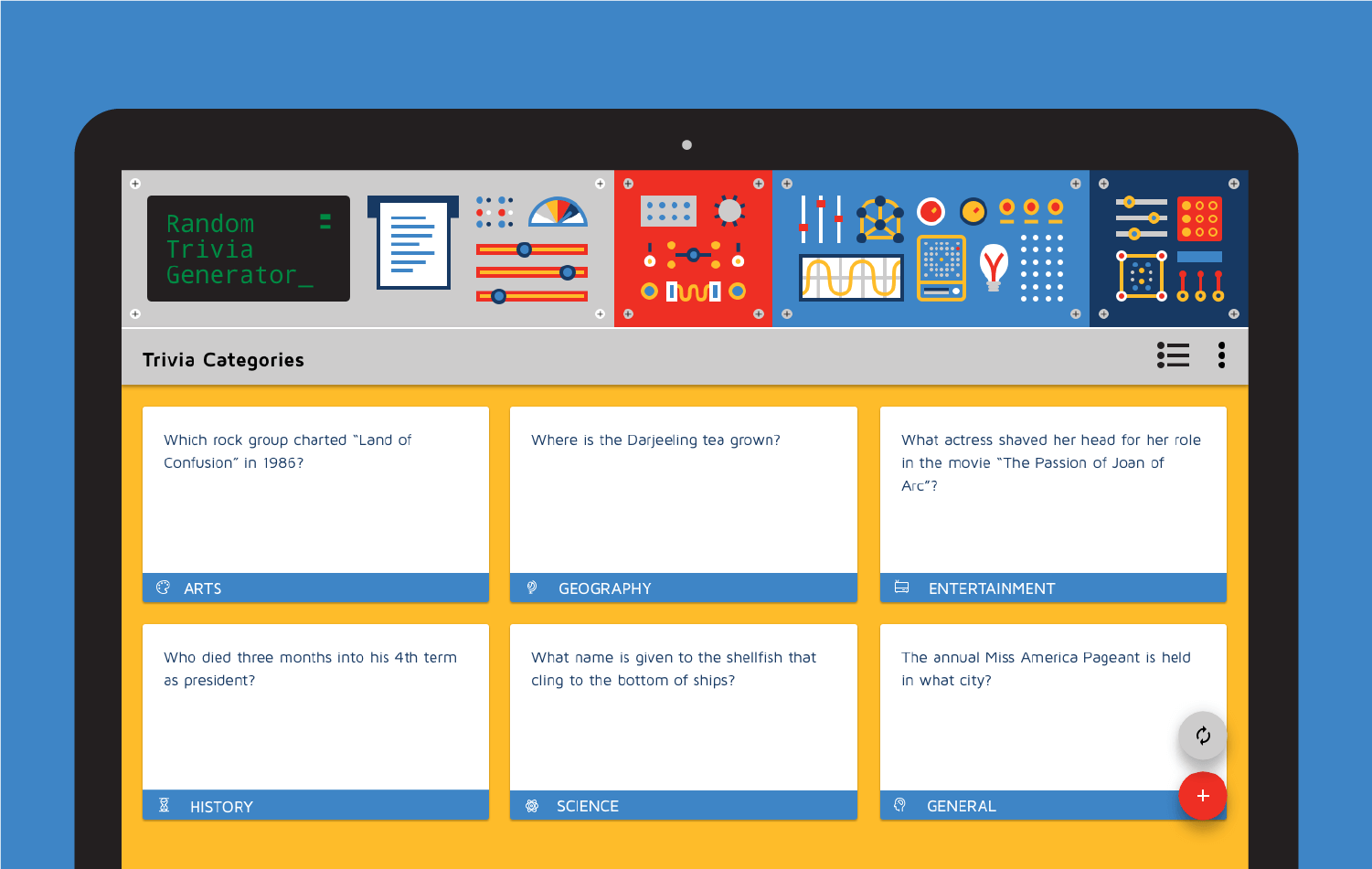 desktop category card view